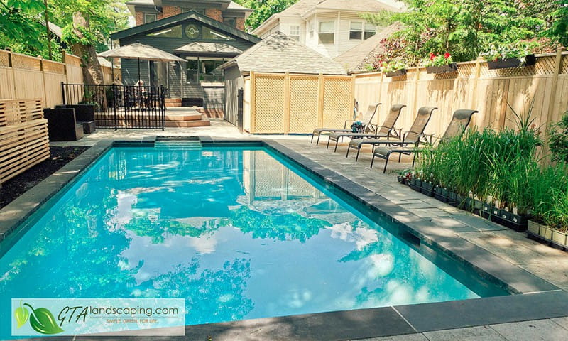 Swimming pool from GTA Landscaping.