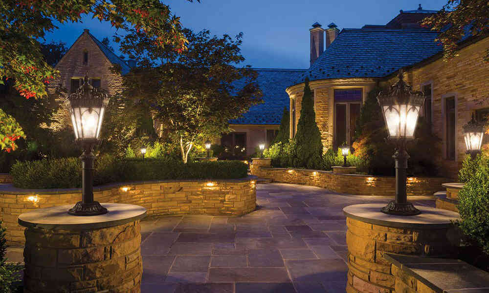 Landscaping Lighting Project in Toronto.
