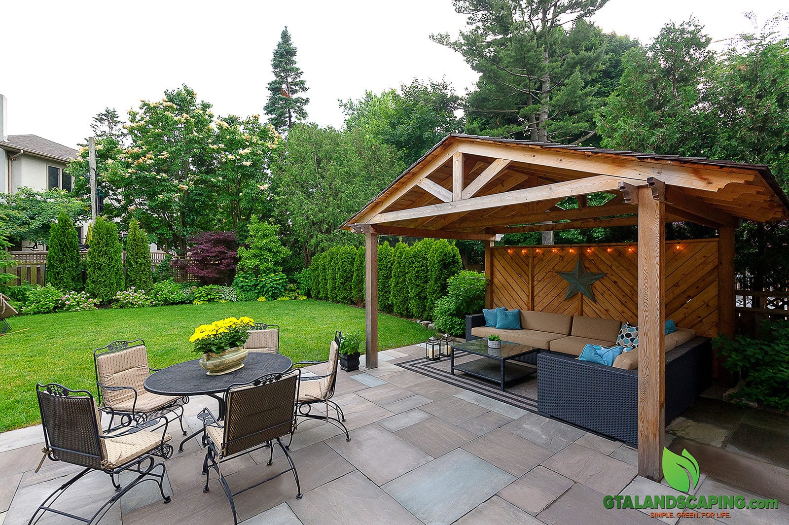 Deck Construction with interlocking project in Toronto.