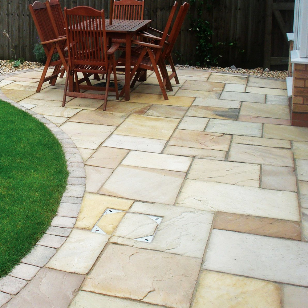 Interlock stone patio design and created by GTA Landscaping