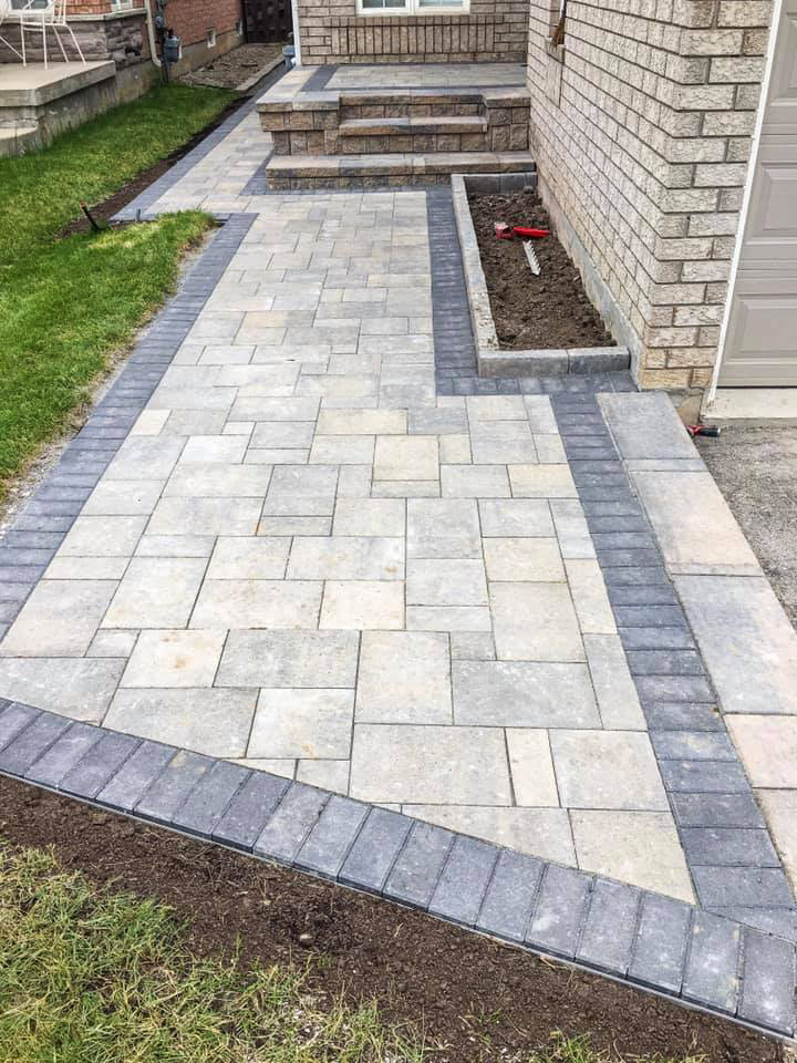 interlocking driveway made by GTA Landscaping